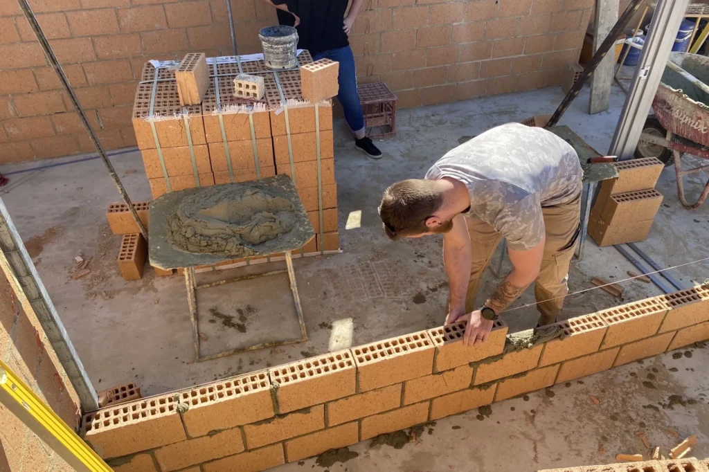 bricklaying experience at new home la vida homes