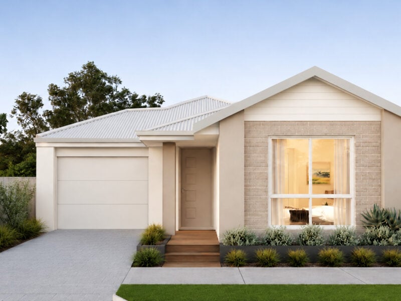 WA facade single car garage